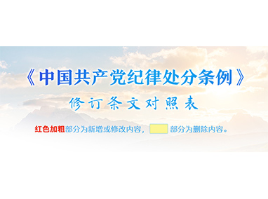 【黨紀(jì)學(xué)習(xí)教育進(jìn)行時(shí)】《中國共產(chǎn)黨紀(jì)律處分條例》修訂條文對(duì)照表